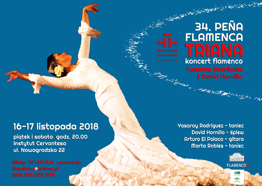 34. Peña Flamenca Triana „Yasaray Rodriguez & David Hornillo” 16-17 listopada 2018